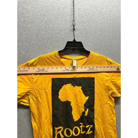 Rootz w/ Africa Continent Yellow and Black Size L Short Sleeve - Picture 6 of 7